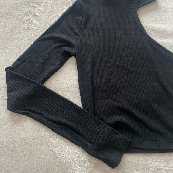 Garage One Shoulder Black Top Size Xs - Picture 4 of 7